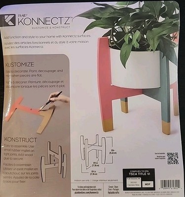 Plaid Konnectz Kustomize & Konstruct Reversible Plant Stand