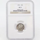 1921 Mercury Dime AG3 NGC 90% Silver Philadelphia