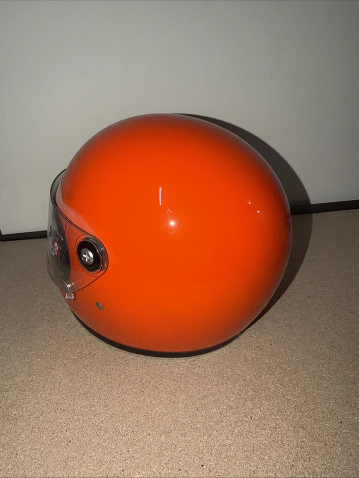 Casco Biltwell Gringo S Brillo Peligro Naranja Casco XL Foto 3 de 4