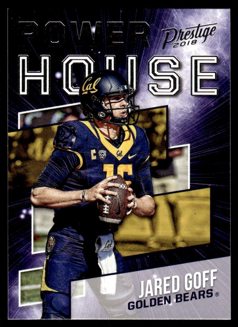 2018 Panini Prestige Power House Jared Goff California Golden Bears #PH-JG B