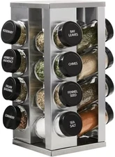 Revolving Countertop Spice Rack Organizer