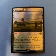 MTG Magic the Gathering Windswept Heath Modern Horizons 3 Nm Foil Card (235/703)