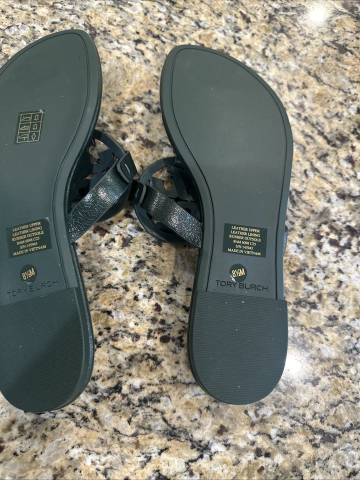 Tory Burch Miller verde esmeralda con pistola metal talla 8 1/2 Foto 2 de 3