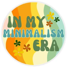 In My Minimalism Era - 100 Pack Circle Stickers 3 Inch - Intentional Mindful