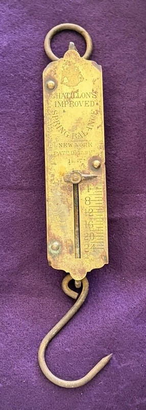 Chatillon's Improved 1892 Antique Spring Balance Scale Farm Produce Scale USA