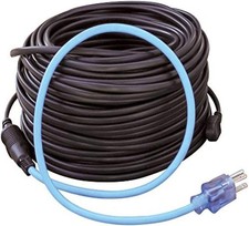 Clear Power 100ft Roof  Gutter Deicing Kit, 500W, 2ft 18/3 SJTW Power Cord