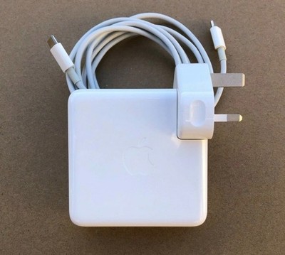 Original Apple 87W USB-C Macbook Pro & Air Power Adapter Ladegerät mit Kabel A1719