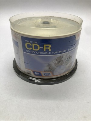Verbatim CD-R 52x 700MB Blank Media (Pack of 50) 80 Min . NEW !