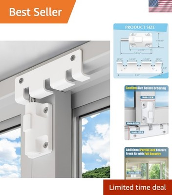 Sliding Door Lock Window Locks for Patio Sliding Glass Door Foot Locks for Fr...