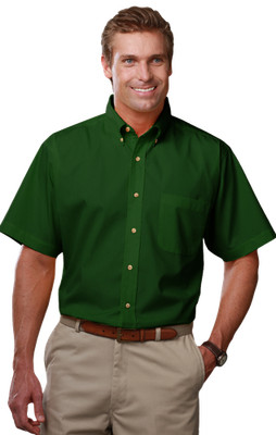 Blue Generation BG7217S Men's Scotchgard Twill Short Sleeve Shirt