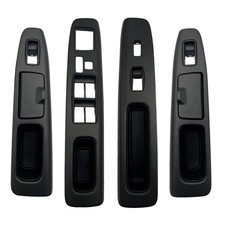 Window Switch Panel Bezel 4 Pieces Fit For Toyota Camry 2002-2006 Black