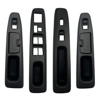 Window Switch Panel Bezel 4 Pieces fit for Toyota Camry 2002-2006 (Black)