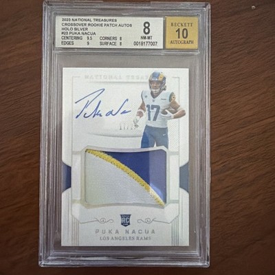2023 National Treasures - Rookie Patch Auto Puka Nacua 17/25 Jersey number!! RPA