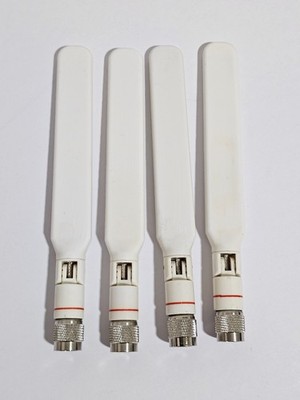 Cisco AIR-ANT2524DW-R Lot of 4 Dipole Antenna, White, RP-TNC