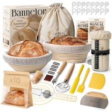 Beginner-Friendly Sourdough Kit with Banneton...