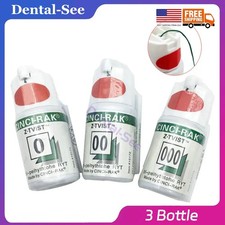 3 Bottle Dental Gingival Retraction Plain Knitted Cotton Cord 000 00 0
