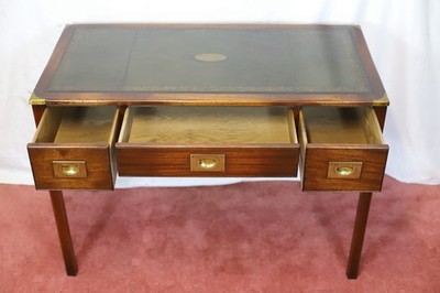 Reprodux Bevan Funnell Lovely Military Campaign Style Writing Desk