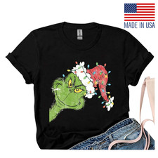 Retro Christmas Grinch Funny T-Shirt, 2025 Christmas Shirt Holiday Unisex Tee