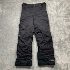 Columbia Bugaboo Snow Pants Kids Size M Black Omni-Heat Waterproof Insulated