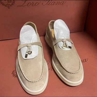 Loro Piana's Suede Summer Walk Loafers Sandstone Sizes 37-43avail 1-1 Premium