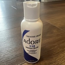 Adore by Creative Image Semi Permanent Hair Color, Indigo Blue  112. 4 Fl Oz.