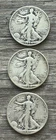 Walking Liberty Silver Half Dollar lot of 3 - 1939, 1940, 1941 Over 1oz Silver