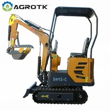 AGT DM12-C 1Ton Mini Excavator with B&S Engine 13.5HP Gas Tracked Crawler Digger