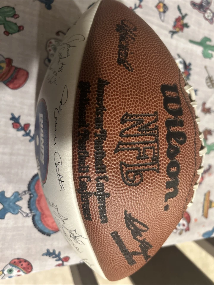 Autógrafo firmado por el Campeonato de Nueva York de los New York Giants NFL Foto 3 de 3