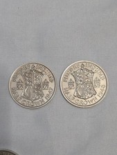 2x Half Crown 1947 & 1948 George VI
