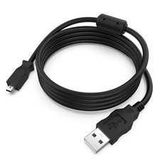 Toeasor Replacement USB U8 U-8 Camera Cable Date Transfer 3.9 Feet, Black