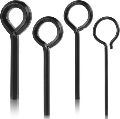 4 Pcs Standard Hex Dogging Key Allen Wrench Set, 5/64'' 1/8'' 5/32'' 7/32'' Blac