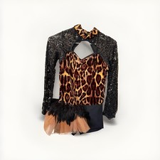 Weismann girl s cheetah Cat Dance Costume Girls Extra Large Size Or Small Adult