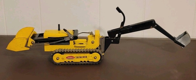 TONKA Trencher Loader Backhoe USED Vintage 1965 # 534 Good Fully Working Old Toy