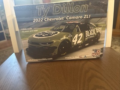 Salvino JR Models ''Black Riffle'' Ty Dillon 2022 Camaro ZL1 Nascar 1/24 Car Kit 