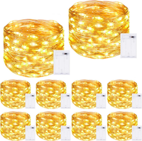 Kolpop Led Lichterkette Batterie [10 StüCk], Lichterketten FüR Zimmer, 5M 50Er M