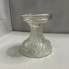 Vintage Fruit Punch Bowl Base Twins Curve by Imperial Glass 1900’s