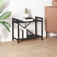 BüCherregal 60 X 30 X 50 Cm Holzwerkstoff Schwarz Eichen-Optik