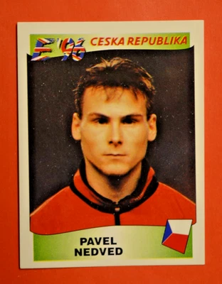 Panini Fußball Euro 96 EM 1996-Pavel Nedved Tschechien #227 ungeklebt black back - Bild 1 von 2
