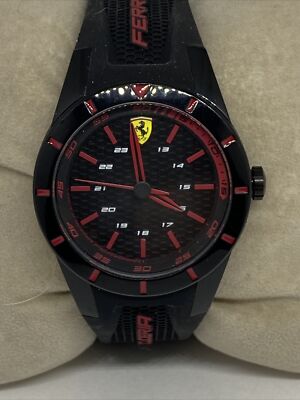 Ferrari Scud Erica SF27.4.47.0217 Men Black Strap Analog Dial