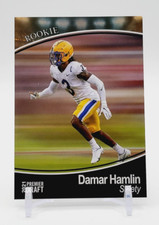 Damar Hamlin ROOKIE CARD Black Parallel 2021 SAGE Premier Draft #118 (RC) Bills. rookie card picture