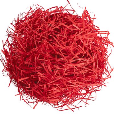 1/2LB Easter Grass Shredded Paper Filler Red Raffia Paper Filler Grass for Xm...
