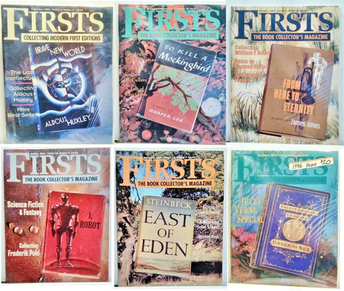 1990s Firsts Magazine- Collecting Modern First Editions- Your Choice 100 Issues