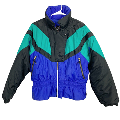 Vintage 90s Edelweiss Skiwear Full Zip Ski Parka Jacket Coat 