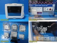 Philips Intellivue MP50 Patient Monitor (MASIMO SPO2) W/ Leads & Modules ~ 35331