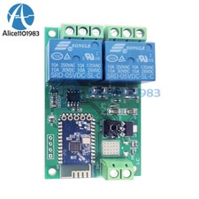 DC 5V Dual Channel Relay Module Smart Home APP Remote Control Switch #F22