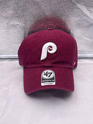 Philadelphia Phillies MLB '47 Brand Throwback Red Clean Up