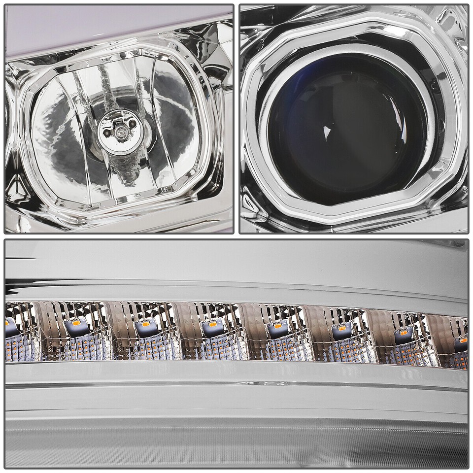 Speed Daddy LED Sequential Signal Projector Headlights For 2007-2014 Chevy Tahoe Suburban