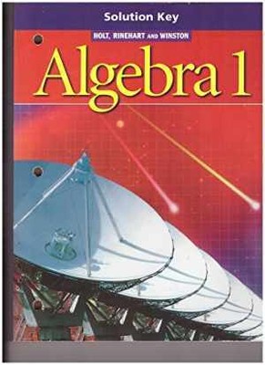 Algebra 1 Solution Key - Paperback - Good