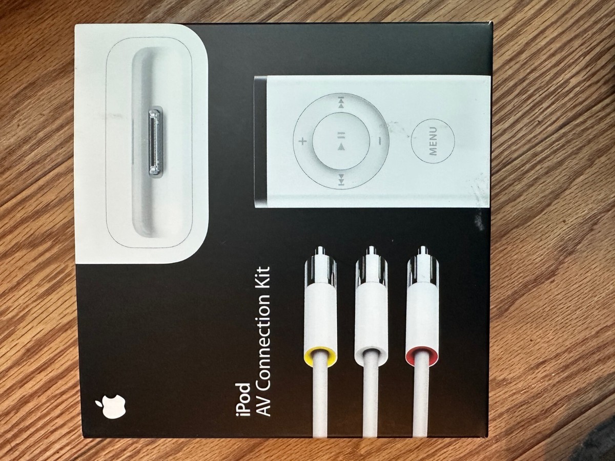 その他 APPLE iPod AV Connection Kit ipodclassic Vintage Apple iPod Classic AV Connection Kit W/Dock White
