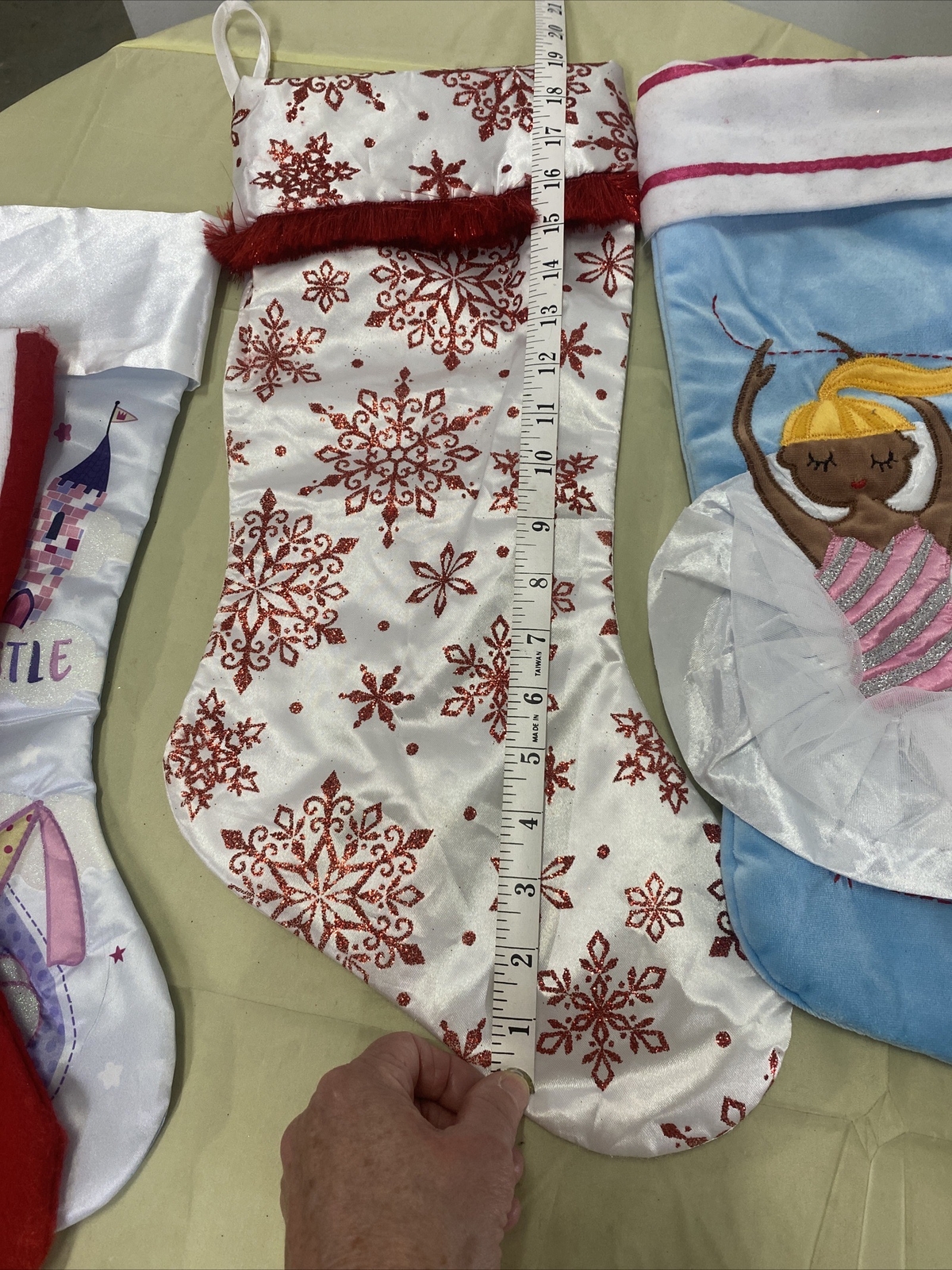 LOT OF 4 Christmas Stockings Ballerina, Spider-Man, Peppa Pig